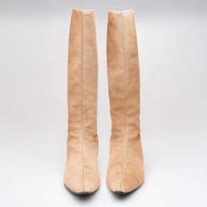 Specchio Italian flat pony hair boots size 40